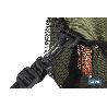 NEVERA TEXTIL PORTÁTIL MULTIBOLSILLOS COLOR VERDE/BEIGE 20 L