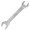 LLAVE FIJA PLUS ACERO CROMO VANADIO 30X32 DIN 3110. LLAVES FIJAS DOBLES