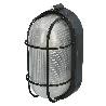 PLAFON INDUSTRIAL OVALADO NEGRO