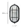 PLAFON INDUSTRIAL OVALADO NEGRO