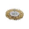 CEPILLO ACERO LATONADO PARA TALADRO. DISCO Ø 75 MM. ESPIGA 1/4 CEPILLO TALADRO ALAMBRE LATÓN, CEPILLO LIMPIEZA, CEP