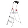 HAILO-5_8813-011-ESCALERA TIJERA ALUMINIO PELDAÑO ANCHO XXL EASYCLIX (3 PELDAÑOS) R