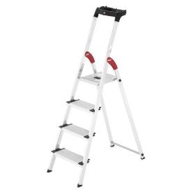 HAILO-5_8814-011-ESCALERA TIJERA ALUMINIO PELDAÑO ANCHO XXL EASYCLIX (4 PELDAÑOS) R