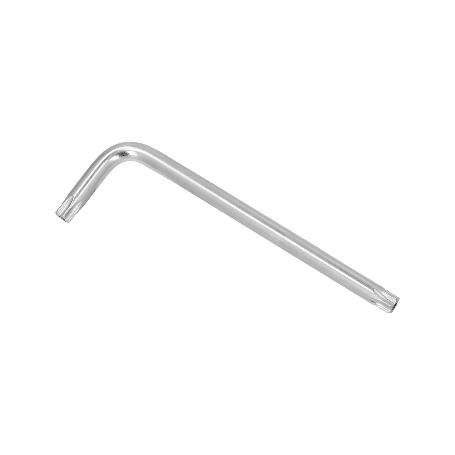 LLAVE TORX INVIOLABLE LARGA ACERO CROMO VANADIO PROFESIONAL T08 MM. LLAVE ESTRELLA, LLAVE ALLEN ESTRELLA