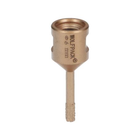 CORONA DIAMANTE PARA AMOLADORA Ø 6 MM. CONEXIÓN ROSCA M14. CORTE SECO