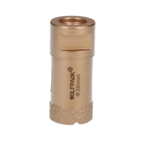 CORONA DIAMANTE PARA AMOLADORA Ø 26 MM. CONEXIÓN ROSCA M14. CORTE SECO