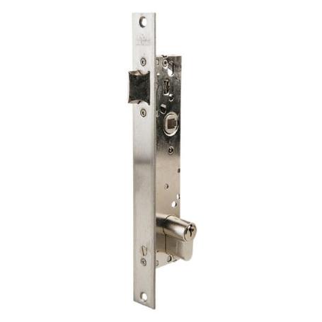 CERRADURA MONOPUNTO DE SOLO PICAPORTE 2219 PARA PUERTAS DE PORTAL, CILINDRO TE5, ENTRADA DE 20MM, ACABADO ACERO INO