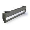 EMUCA COLGADOR CON BARRA EXTRAÍBLE PARA ARMARIO QUARTZ,  PLÁSTICO Y ALUMINIO, TITANIO