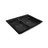 EMUCA BASE PARA CONTENEDORES DE CAJÓN COCINA RECYCLE, 2 HUECOS, MÓDULO 600MM, PLÁSTICO, NEGRO