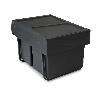 EMUCA CONTENEDOR DE RECICLAJE PARA FIJACIÓN INFERIOR Y EXTRACCIÓN MANUAL EN MUEBLE DE COCINA 2X15LITROS, PLÁSTICO, 