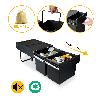 EMUCA CONTENEDOR DE RECICLAJE PARA FIJACIÓN INFERIOR Y EXTRACCIÓN MANUAL EN MUEBLE DE COCINA 2X15LITROS, PLÁSTICO, 