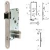 CERRADURA PARA PUERTAS DE MADERA 2010P, CILINDRO TE5 EUROPERFIL, ENTRADA DE 40MM, FRENTE REDONDEADO, ACABADO HIERRO