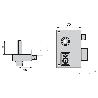 CVL CERRADURA   156-BR-1-70 IZQUIERDA PINTADA CILINDRO REDONDO