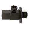 VALVULA ESCUADRA 1-2X3-8 NEGRA MOD BLACK CUBE M-REDOND AR021-1