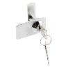 CERRADURA PUERTA CRISTAL DOBLE CROMO (CAJA 12)