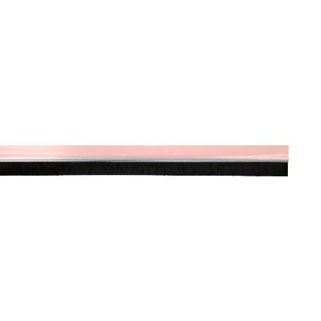 BURLETE PUERTA PVC TRANSPARENTE CON CEPILLO 1 METRO