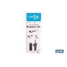 ESCOBILLERO PARA INODORO NEGRO MATE DE ACERO GAMA RIBEIRA 9,1 X 9,1 X 39 CM