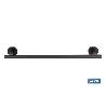 TOALLERO NEGRO MATE DE ACERO CON DISEÑO REDONDO GAMA RIBEIRA 45 X 8 X 5 CM