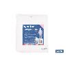 BUZO CON CAPUCHA TIPO 5 Y 6 BLANCO TALLA XL