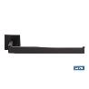 TOALLERO NEGRO MATE DE ACERO CON DISEÑO CUADRADO GAMA FAIAL 27 X 8 X 5,5 CM