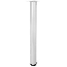 PATA DE MESA REGULABLE VIGO Ø60 H710 - BLANCO, NEGRO, GRIS Y CROMO ACABADO GRIS METAL