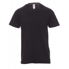 CAMISETA ALGODON CUELLO REDONDO VARIOS COLORES TALLA S-XXL COLOR ROPA COLOR NEGRO TALLA M