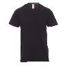 CAMISETA ALGODON CUELLO REDONDO VARIOS COLORES TALLA S-XXL COLOR ROPA COLOR NEGRO TALLA S