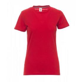 CAMISETA MUJER MANGA CORTA ALGODON TALLA XS-L VARIOS COLORES COLOR ROPA COLOR ROJO TALLA L