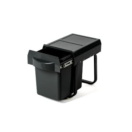 CUBO DE BASURA EXTRAÍBLE VIRTUS 1X16 LITROS - INSTALACIÓN EN MUEBLE DE 300 MM CON TAPA ANTIOLOR