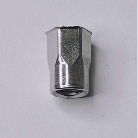 TUERCA REMACHABLE SEMI-HEX M6 S/ALA ZINCADO ACERO GRIP 0,5-3MM