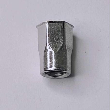 TUERCA REMACHABLE SEMI-HEX M6 S/ALA ZINCADO ACERO GRIP 0,5-3MM