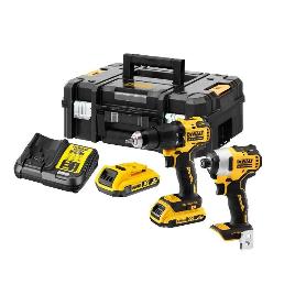 KIT 18V BRUSHLESS ATORNILLADOR+ATORN.IMP DCD777+DCF787 DCK2059D2T