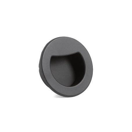 TIRADOR EMBUTIR ZMK MARIET Ø35 D45 RAL9006 ACABADO NEGRO MATE