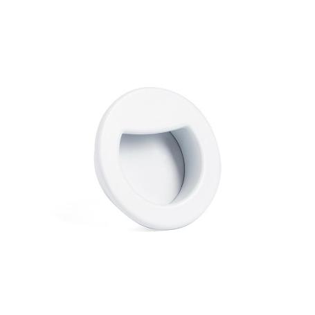 TIRADOR EMBUTIR ZMK MARIET Ø35 D45 RAL9006 ACABADO BLANCO MATE