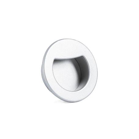 TIRADOR EMBUTIR ZMK MARIET Ø35 D45 RAL9006 ACABADO GRIS RAL