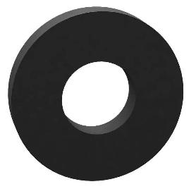 ARANDELA PLASTICO PE NEGRO 8-20-3 POLIETILENO BAJA DENSIDAD (CAJA 1000)