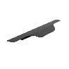 TIRADOR EMBUTIR MODELO VECTOR ALUMINIO SP19 NEGRO CEPILLADO LARGO 147