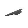 TIRADOR EMBUTIR MODELO VECTOR ALUMINIO SP19 NEGRO CEPILLADO LARGO 197