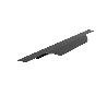 TIRADOR EMBUTIR MODELO VECTOR ALUMINIO SP19 NEGRO CEPILLADO LARGO 297