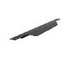 TIRADOR EMBUTIR MODELO VECTOR ALUMINIO SP19 NEGRO CEPILLADO LARGO 347