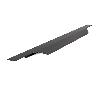 TIRADOR EMBUTIR MODELO VECTOR ALUMINIO SP19 NEGRO CEPILLADO LARGO 397