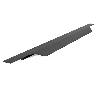 TIRADOR EMBUTIR MODELO VECTOR ALUMINIO SP19 NEGRO CEPILLADO LARGO 447