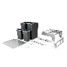 CUBO BASURA EXTRAÍBLE ECOLÓGICO MEILA M300 1X35L. ANT GUIA GRASS EXTRACCIÓN TOTAL CIERRE AMORT., C/TAPA. MODULO MOD