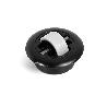 RODILLO FIJO ROLLEN SOFT D54-40 NEGRO  ARO D27MM. GOMA BLANDA (SOFT).