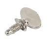 SOPORTE ESTANTE DREAM PIV.5 M4 NIQUEL C/GOM-  CON GOMA TRANSPARENTE. PARA CRISTAL (CAJA 100)