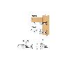 SOPORTE ESTANTE DREAM PIV.5 M4 NIQUEL C/GOM-  CON GOMA TRANSPARENTE. PARA CRISTAL (CAJA 100)