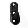 SOPORTE TUBO OVAL MEGANEKO GRIS/NEGRO ACABADO GRIS
