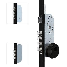 CERRADURA SEG.TESA 3P TLB3645SCLNE NEGRA ENTRADA 60MM CERRADERO 45MM S/CILINDRO