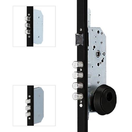 CERRADURA 2110MM 3P TLB36SC21LNE NEGRA 2110MM ENTRADA 60MM CERRADERO 40MM S/CILINDRO