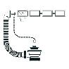 TECNO VALVULA DESAGÜE FREGADERO 70Ø 1-1-2 40Ø REBOSA (T68) 50325